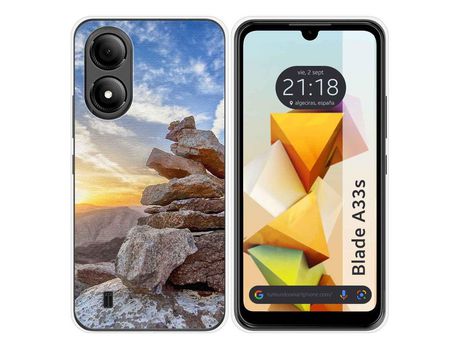 Funda Silicona para Zte Blade A33s diseño Sunset Dibujos