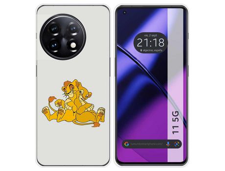 Funda Silicona para Oneplus 11 5G diseño Leones Dibujos