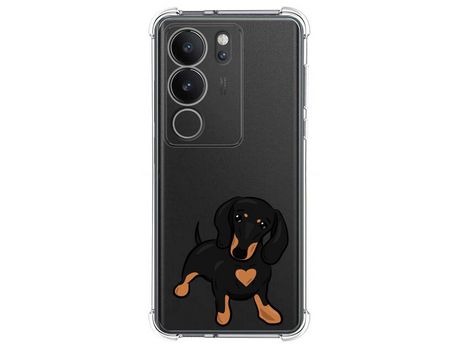 Funda Silicona Antigolpes para Vivo V29 5G diseño Perros 04 Dibujos