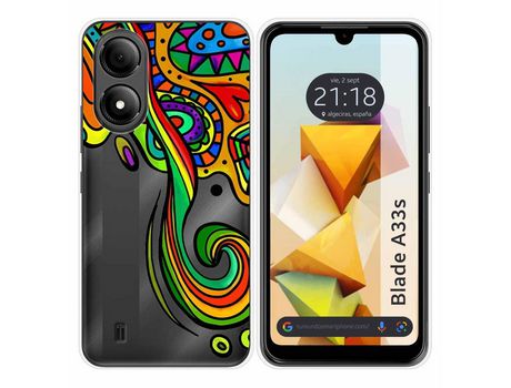 Funda Silicona para Zte Blade A33s diseño Colores Dibujos
