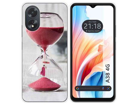 Funda Silicona para Oppo A38 4G diseño Reloj Dibujos