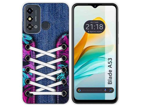 Funda Silicona para Zte Blade A53 diseño Zapatillas 06 Dibujos