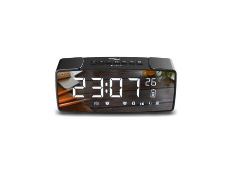 Reloj-Despertador 62917 Negro Gris Monocromo Negro/Gris GREENBLUE