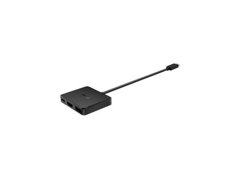 Mini estación de acoplamiento USB-C para ASUS Zenbook negro 4K HDMI USB tipo A/C relé de alimentación 100W