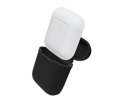 Funda de Transporte para Airpods Fabricada en Silicona Negra NORTHIX