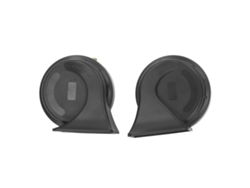 2026as-2 Piezas de bocina para coche 130db Bocina eléctrica doble espiral ultrarresistente e impermeable para motocicleta, camión, barco 12v