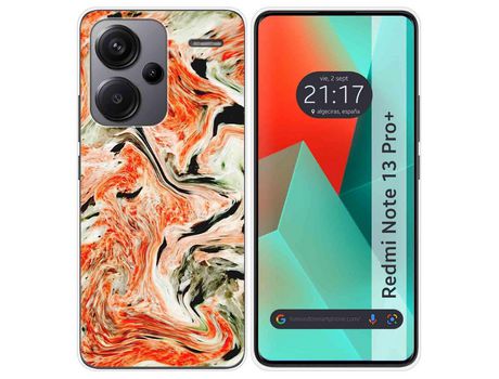 Funda Silicona para Xiaomi Redmi Note 13 Pro Plus 5G diseño Mármol 12 Dibujos TUMUNDOSMARTPHONE