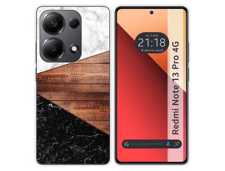 Funda Silicona para Xiaomi Redmi Note 13 Pro 4G diseño Mármol 11 Dibujos TUMUNDOSMARTPHONE