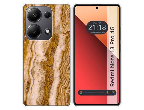 Funda Silicona para Xiaomi Redmi Note 13 Pro 4G diseño Mármol 10 Dibujos TUMUNDOSMARTPHONE