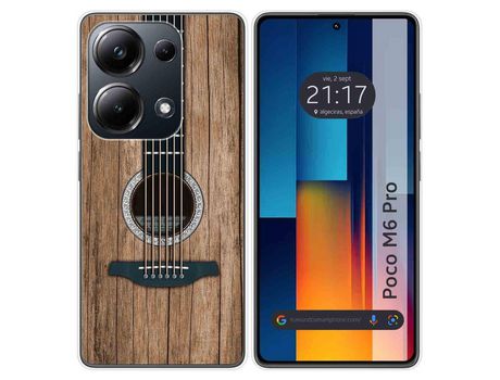 Funda Silicona para Xiaomi Poco M6 Pro 4G diseño Madera 11 Dibujos TUMUNDOSMARTPHONE
