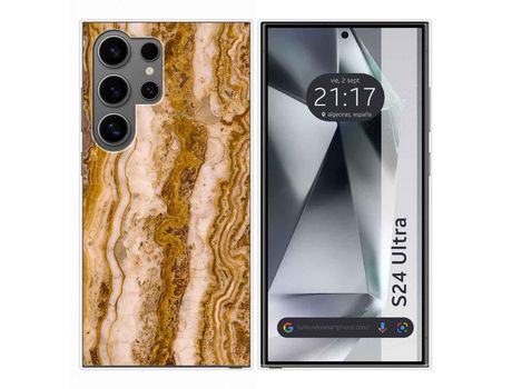 Funda Silicona para Samsung Galaxy S24 Ultra 5G diseño Mármol 10 Dibujos TUMUNDOSMARTPHONE
