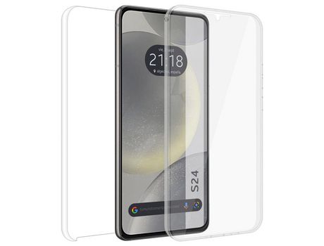 Funda Doble Transparente Pc Tpu Full Body 360 para Samsung Galaxy S24 5G TUMUNDOSMARTPHONE