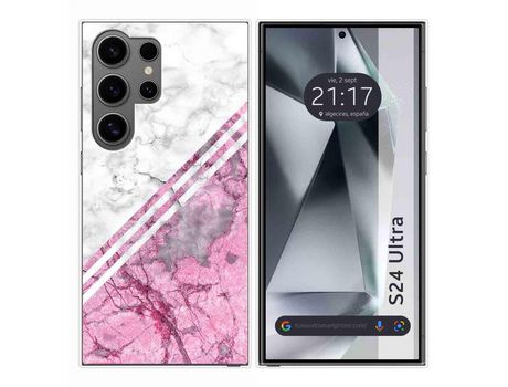 Funda Silicona para Samsung Galaxy S24 Ultra 5G diseño Mármol 03 Dibujos TUMUNDOSMARTPHONE