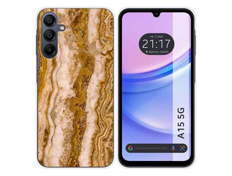 Funda Silicona para Samsung Galaxy A15 diseño Mármol 10 Dibujos TUMUNDOSMARTPHONE