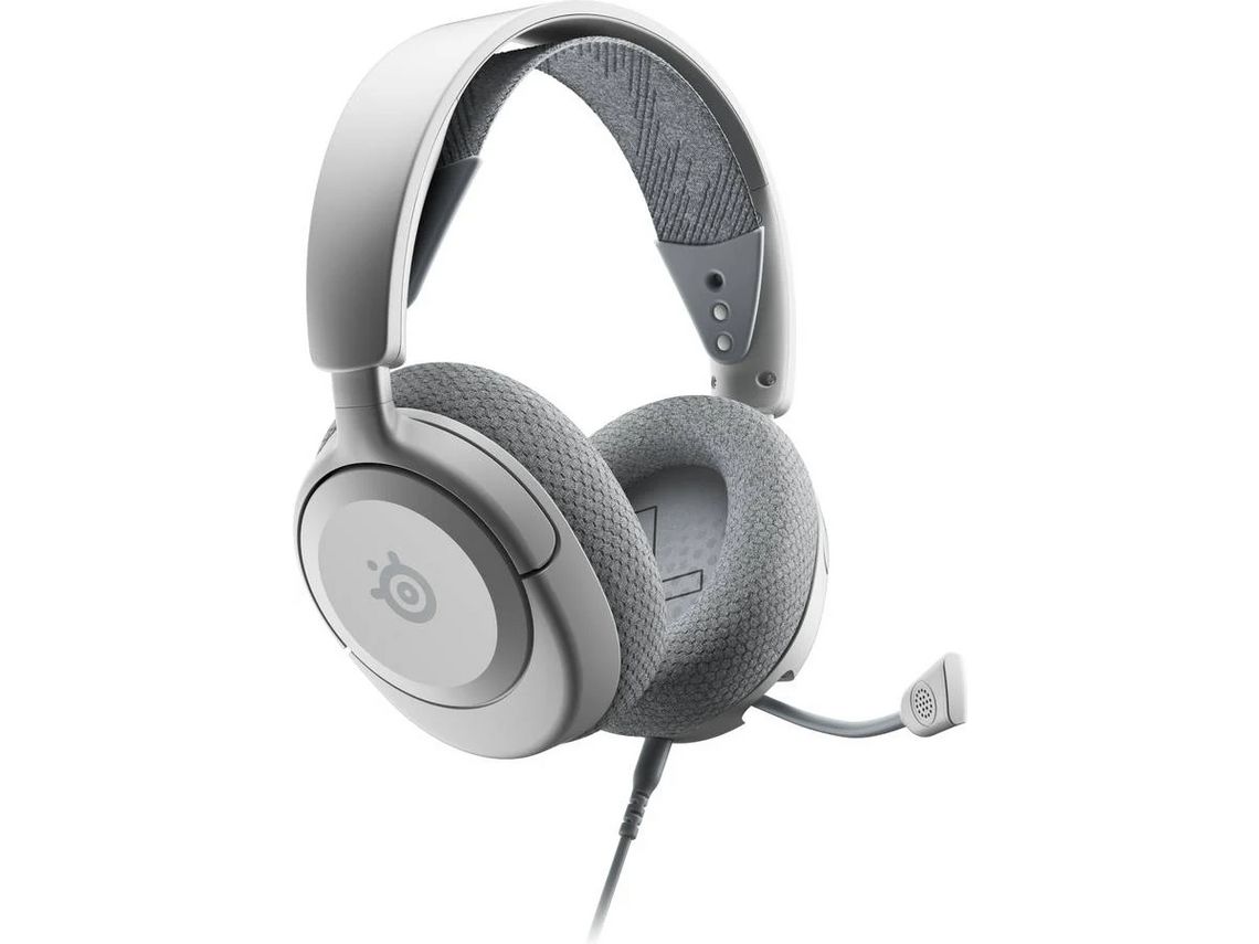 Auriculares Gaming STEELSERIES Arctis Nova 1 W (Over Ear - Micrófono - Blanco)