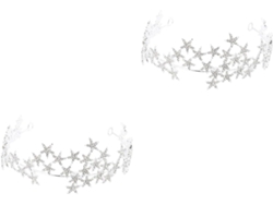 Tiara Elegante De 2 Peças Para Cabelo, Acessório Ideal Para Casamentos E Celebrações.