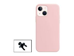 Kit Soporte Magnético + Funda Protección Trasera Silicona para iPhone 14 Max - Rosa