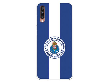 Funda para Samsung Galaxy A70 del Futebol Club Oporto Escudo Rayas Azul y blanco - Licencia Oficial Futebol Club Oporto