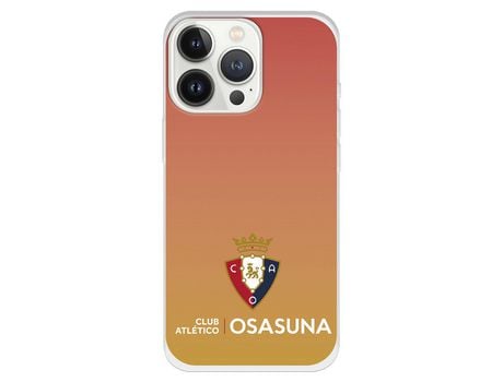 Funda para iPhone 13 Pro del Osasuna Escudo Fondo Degradado Naranja - Licencia Oficial CA Osasuna