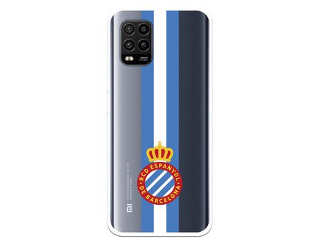 Funda para Xiaomi Mi 10 Lite del RCD Espanyol Escudo Albiceleste Escudo Albiceleste - Licencia Oficial RCD Espanyol