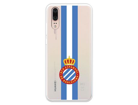 Funda para Huawei P20 del RCD Espanyol Escudo Albiceleste Escudo Albiceleste - Licencia Oficial RCD Espanyol