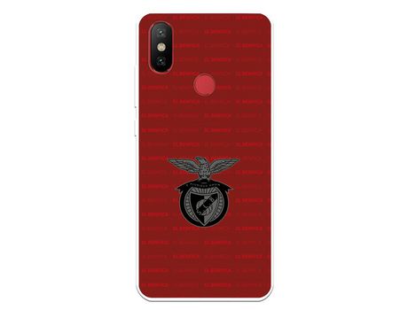 Funda para Xiaomi Mi A2 del Escudo Fondo Granate - Licencia Oficial Benfica