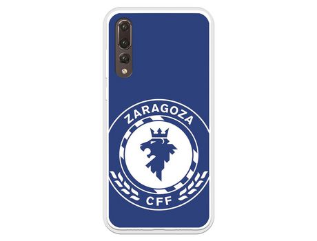Funda para Huawei P20 Pro del Zaragoza CF Femenino Escudo Grande Fondo Azul - Licencia Oficial Zaragoza CF Femenino