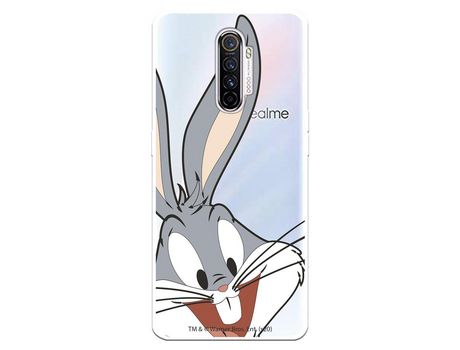 Funda para Realme X2 Pro Oficial de Warner Bros Bugs Bunny Silueta Transparente - Looney Tunes
