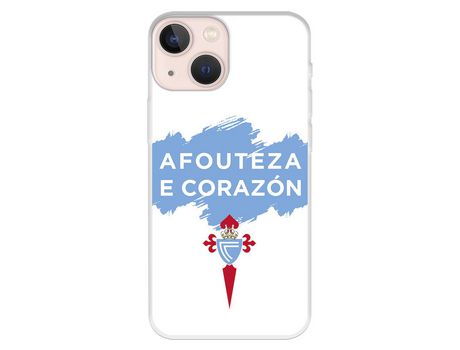 Funda para iPhone 13 Mini del Celta Afouteza E Corazon - Licencia Oficial RC Celta