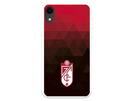 Funda para iPhone XR del Granada CF Escudo - Fondo Rojo y Negro Escudo - Fondo Rojo y Negro - Licencia Oficial Granada CF