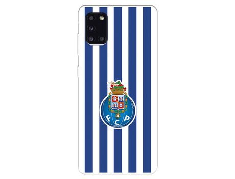 Funda para Samsung Galaxy A31 del Futebol Club Oporto Escudo Rayas - Licencia Oficial Futebol Club Oporto