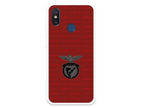 Funda para Xiaomi Mi 8 del Escudo Fondo Granate - Licencia Oficial Benfica