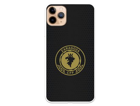 Funda para iPhone 11 Pro Max del Zaragoza CF Femenino Escudo Fondo Negro - Licencia Oficial Zaragoza CF Femenino