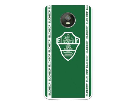 Funda para Motorola Moto E4 Plus del Elche CF Escudo Fondo Verde Escudo Fondo Verde - Licencia Oficial Elche CF