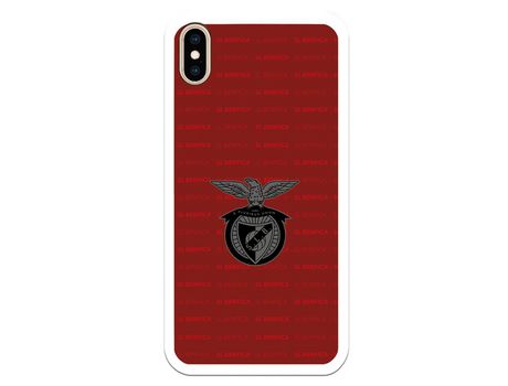 Funda para iPhone XS Max del Escudo Fondo Granate - Licencia Oficial Benfica