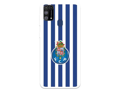 Funda para Samsung Galaxy M31 del Futebol Club Oporto Escudo Rayas - Licencia Oficial Futebol Club Oporto