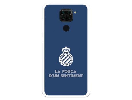 Funda para Xiaomi Redmi Note 9 del RCD Espanyol Escudo Fondo Azul Escudo Fondo Azul - Licencia Oficial RCD Espanyol