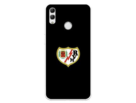 Funda para Huawei P Smart 2019 del Rayo Vallecano Escudo Fondo Negro - Licencia Oficial Rayo Vallecano