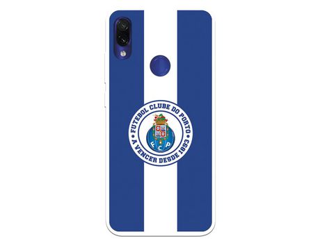 Funda para Xiaomi Redmi Note 7 del Futebol Club Oporto Escudo Rayas Azul y blanco - Licencia Oficial Futebol Club Oporto