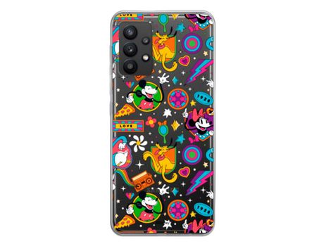 Funda para Samsung Galaxy A32 5G Oficial de Disney Mickey y Minnie Patron Retro Premium - Clássicos Disney
