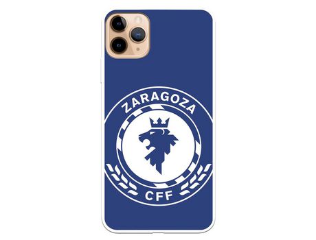 Funda para iPhone 11 Pro Max del Zaragoza CF Femenino Escudo Grande Fondo Azul - Licencia Oficial Zaragoza CF Femenino