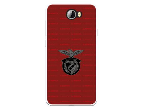 Funda para Huawei Y6 II Compact del Escudo Fondo Granate - Licencia Oficial Benfica