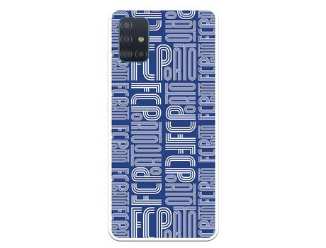 Funda para Samsung Galaxy A51 del Futebol Club Oporto Nombre Fondo Azul - Licencia Oficial Futebol Club Oporto