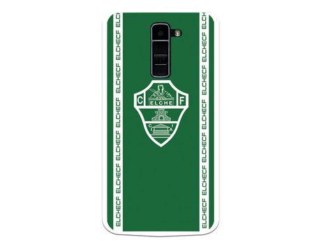 Funda para LG K10 4G del Elche CF Escudo Fondo Verde Escudo Fondo Verde - Licencia Oficial Elche CF