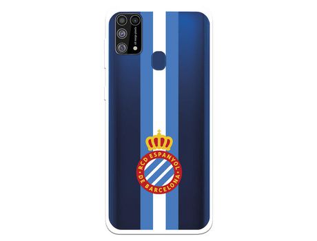 Funda para Samsung Galaxy M31 del RCD Espanyol Escudo Albiceleste Escudo Albiceleste - Licencia Oficial RCD Espanyol
