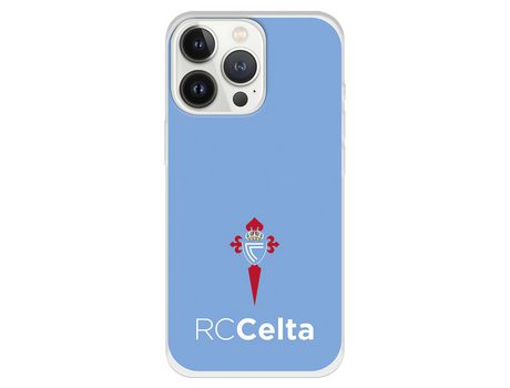 Funda para iPhone 13 Pro del Celta Escudo Fondo Azul - Licencia Oficial RC Celta