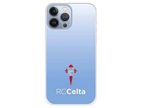 Funda para iPhone 13 Pro Max del Celta Escudo Fondo Degradado - Licencia Oficial RC Celta
