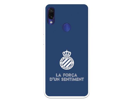 Funda para Xiaomi Redmi Note 7 del RCD Espanyol Escudo Fondo Azul Escudo Fondo Azul - Licencia Oficial RCD Espanyol