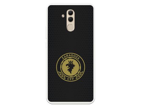 Funda para Huawei Mate 20 Lite del Zaragoza CF Femenino Escudo Fondo Negro - Licencia Oficial Zaragoza CF Femenino
