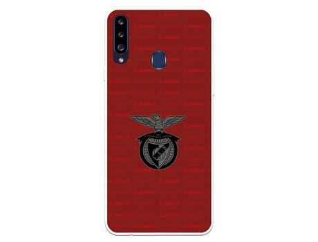 Funda para Samsung Galaxy A20s del Escudo Fondo Granate - Licencia Oficial Benfica